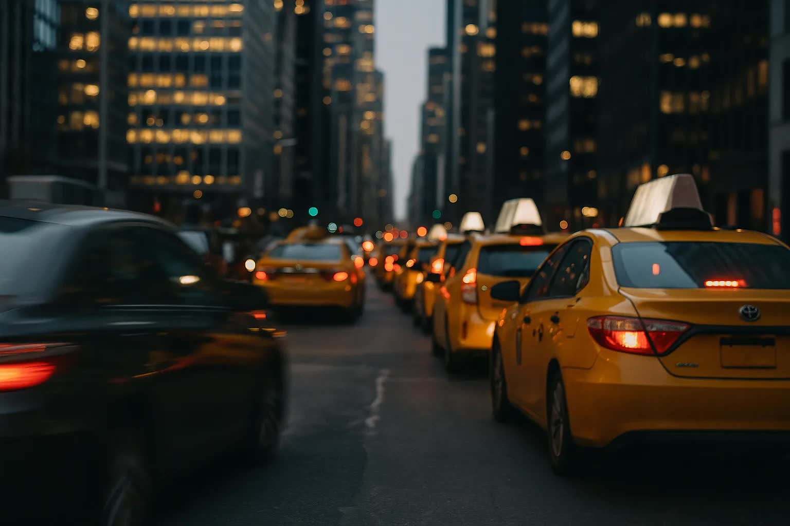 Taxis and Liveries Rework Routes and Pricing Under Congestion Fees