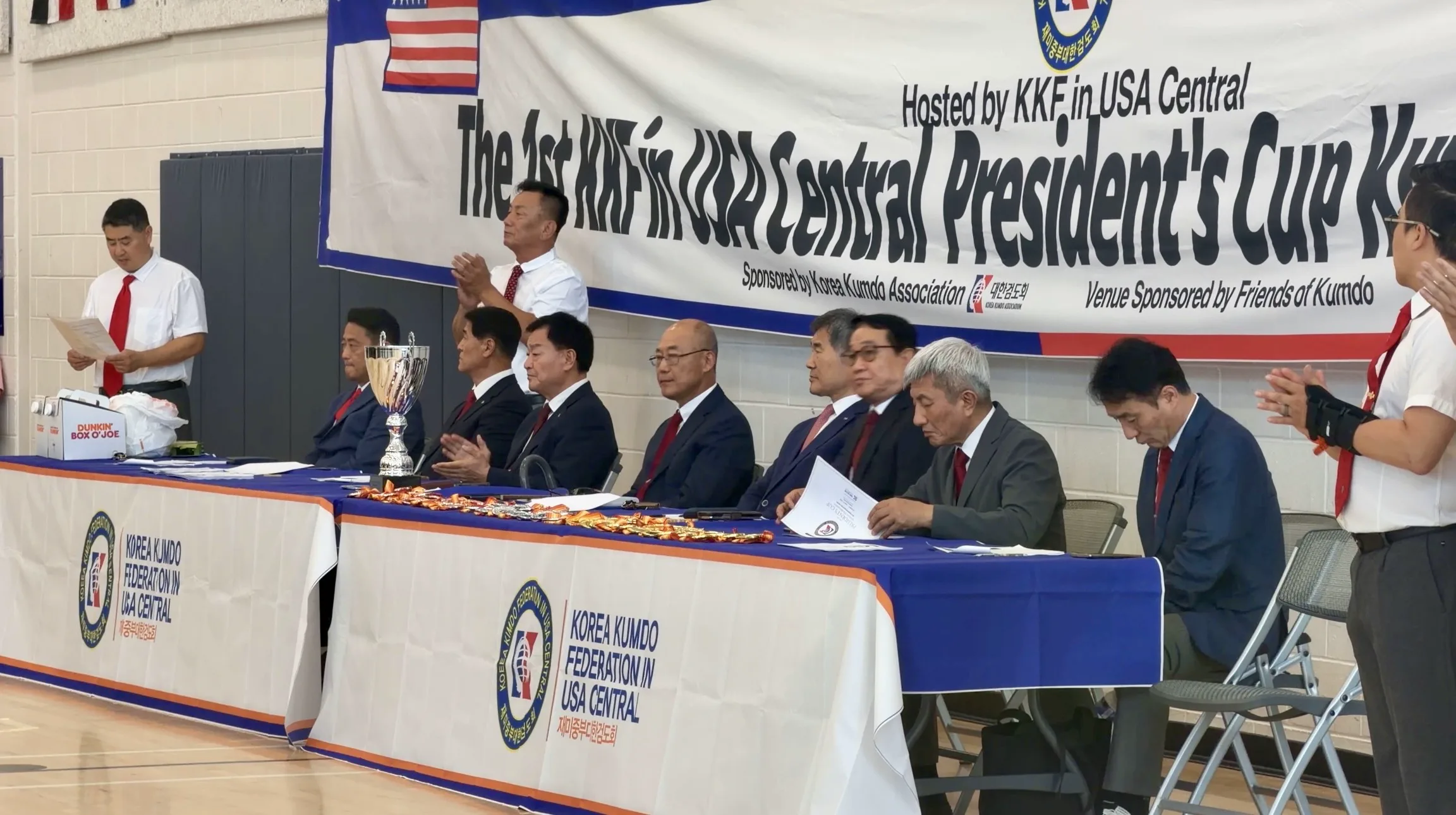 KKF officials preside over the inaugural President's Cup Kumdo Tournament. | NYDAILYWATCH