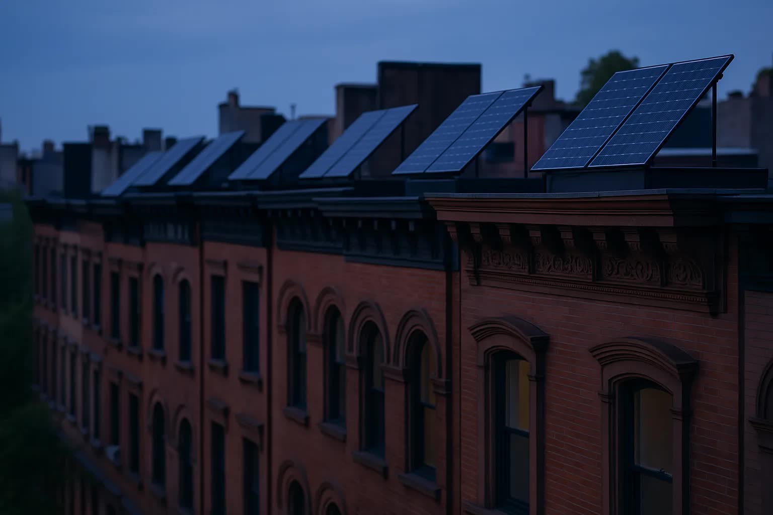 Solar Retrofit Trends Catch On in Historic Brownstones