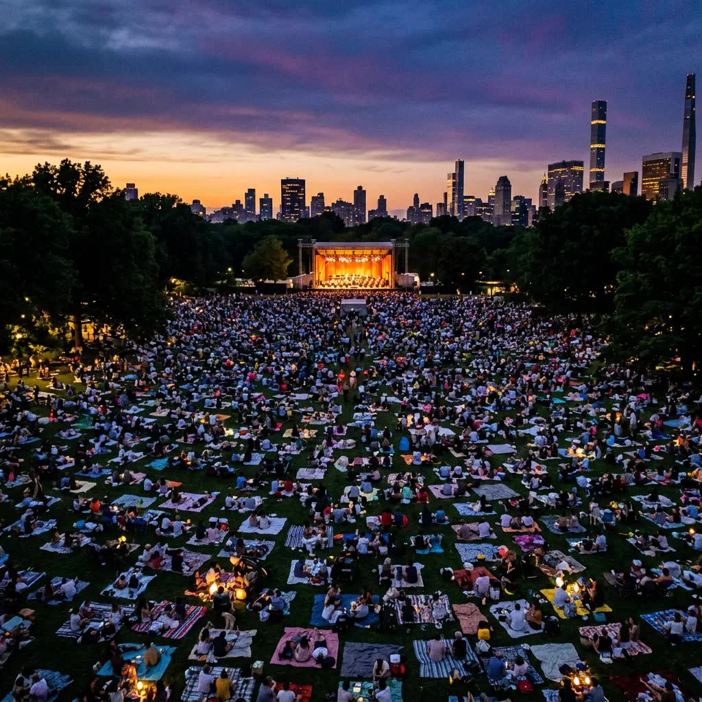 The Great Lawn Fills for a Free Summer Concert, and the City Exhales