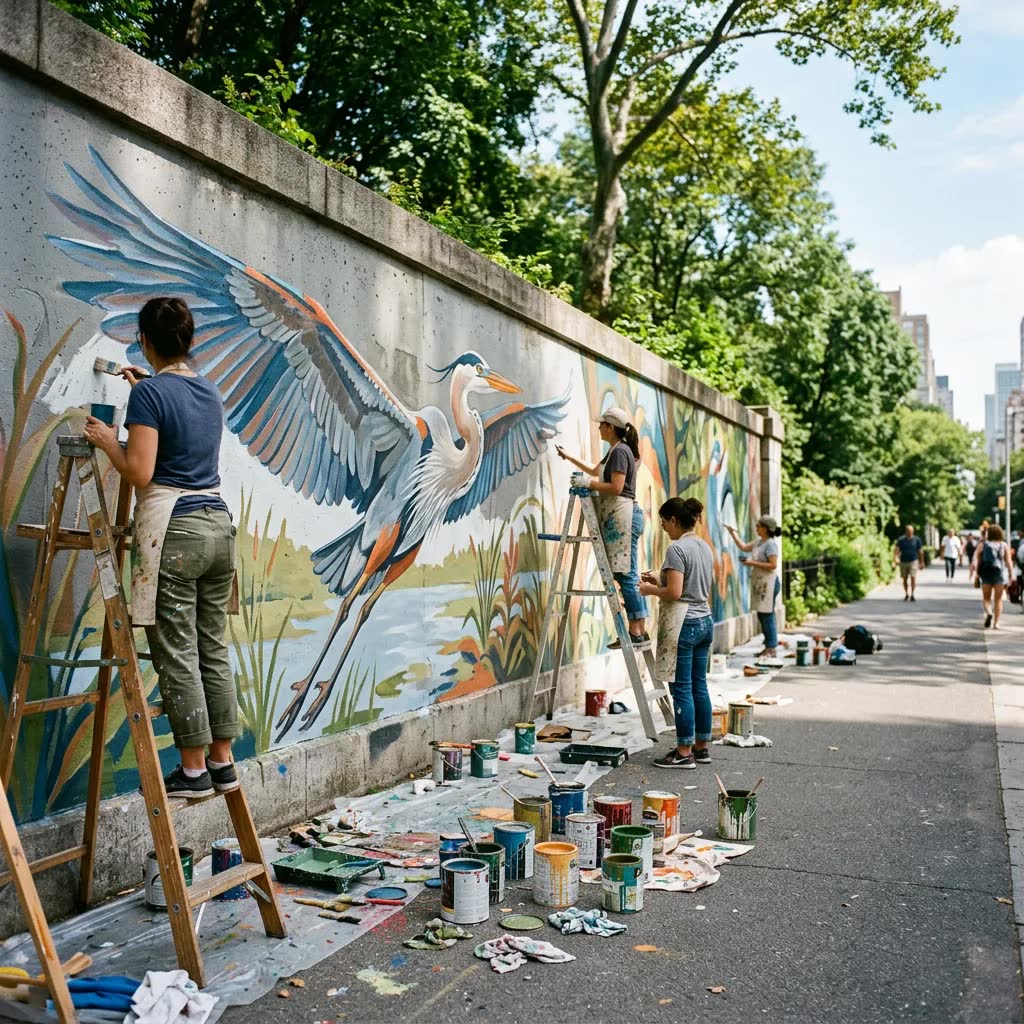The "Mural Mile" Rises Along Morningside, One Weekend at a Time