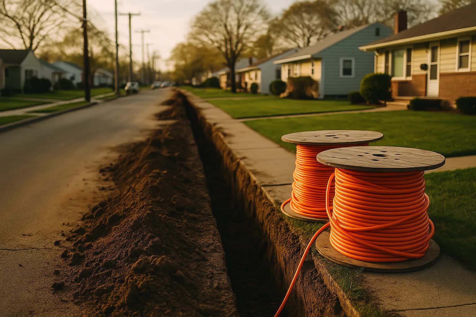 Long Island Towns Race to Bring Fiber to Suburban Streets