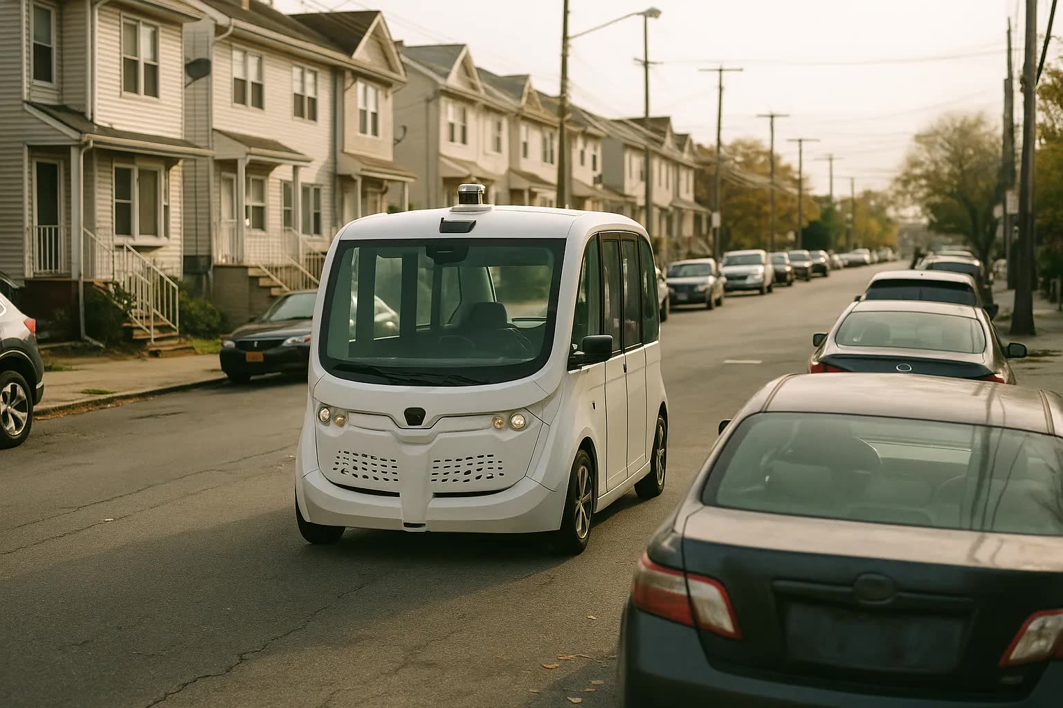 Staten Island Firm Pilots Autonomous Shuttle on Mixed Traffic Streets