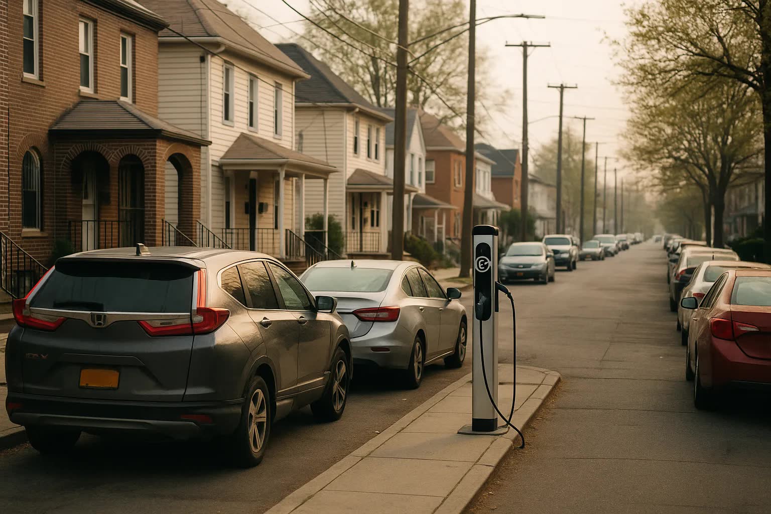 Outer Boroughs Grapple with EV Charging Deserts on Residential Streets
